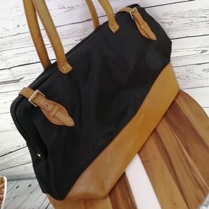 Isaac Mizrahi New York Nylon Leather Doctor Bag